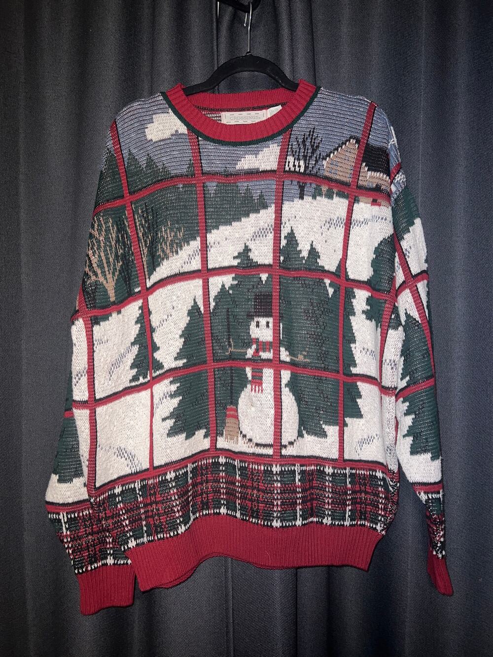 Ugly Christmas Sweater Xmas Size XL Vintage AOP